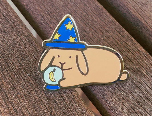 Wizard Rabbit Pin